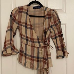 Plaid blouse